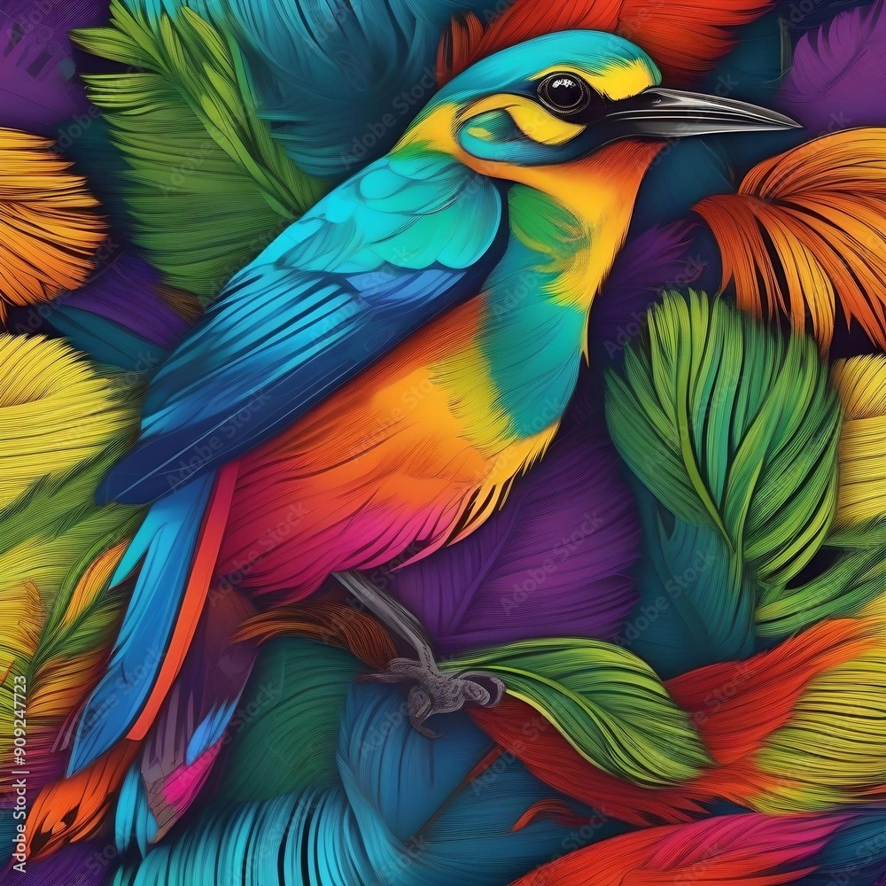 Obraz premium colorful bird