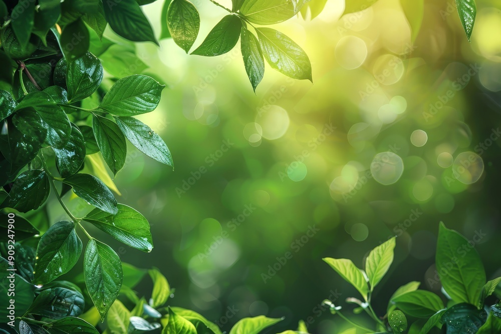Sunlight Through Lush Greenery Sunlight Through Lush Greenery