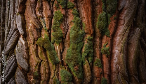 Close-up bark, tree surface