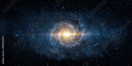 Fototapeta Naklejka Na Ścianę i Meble -  Space scene with stars in the galaxy. Elements of this image furnished by NASA.