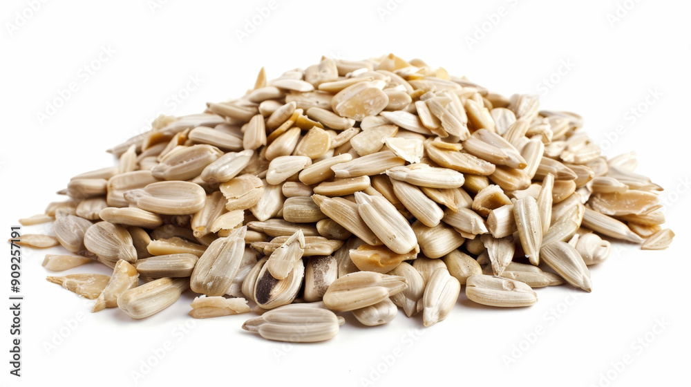 sunflower seeds isolated on white background sunflower seeds isolated on white background