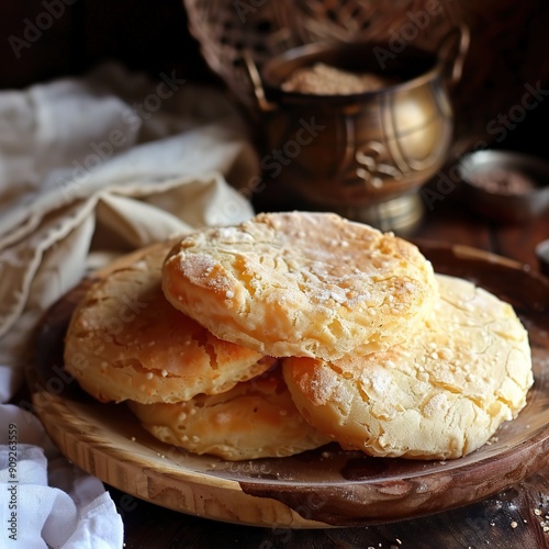 Harsha: Semolina bread.