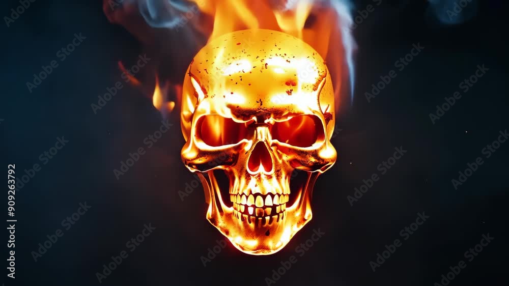 Firery Skull Effect
