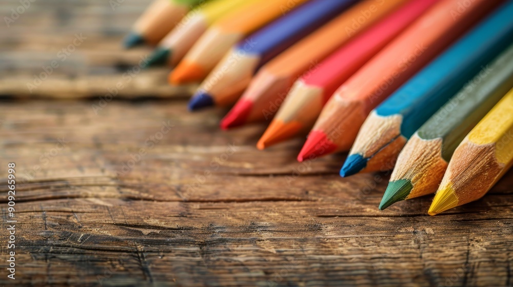 Colorful pencils education concept wallpaper background Colorful pencils education concept wallpaper background