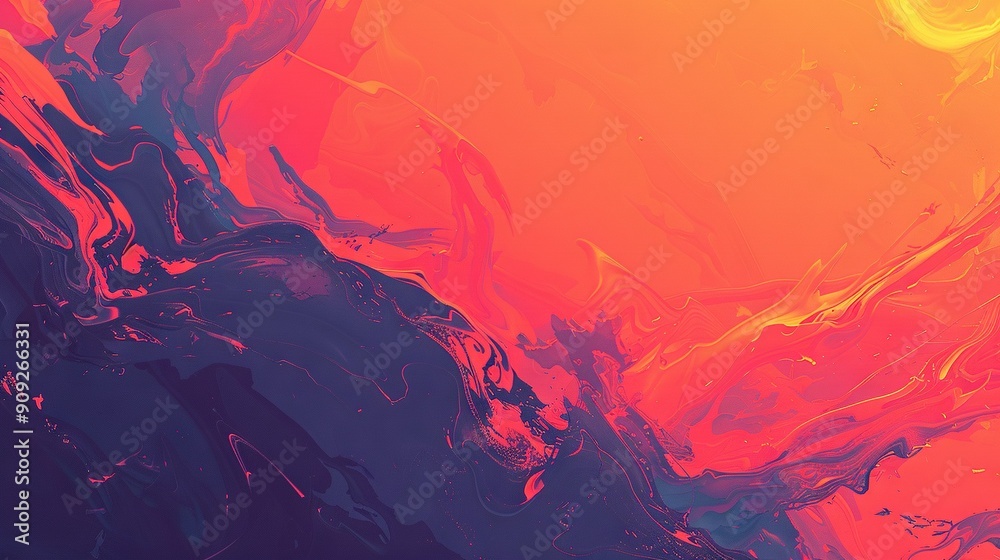 Close-up of a cell phone with orange and blue designs on both sides Close-up of a cell phone with orange and blue designs on both sides