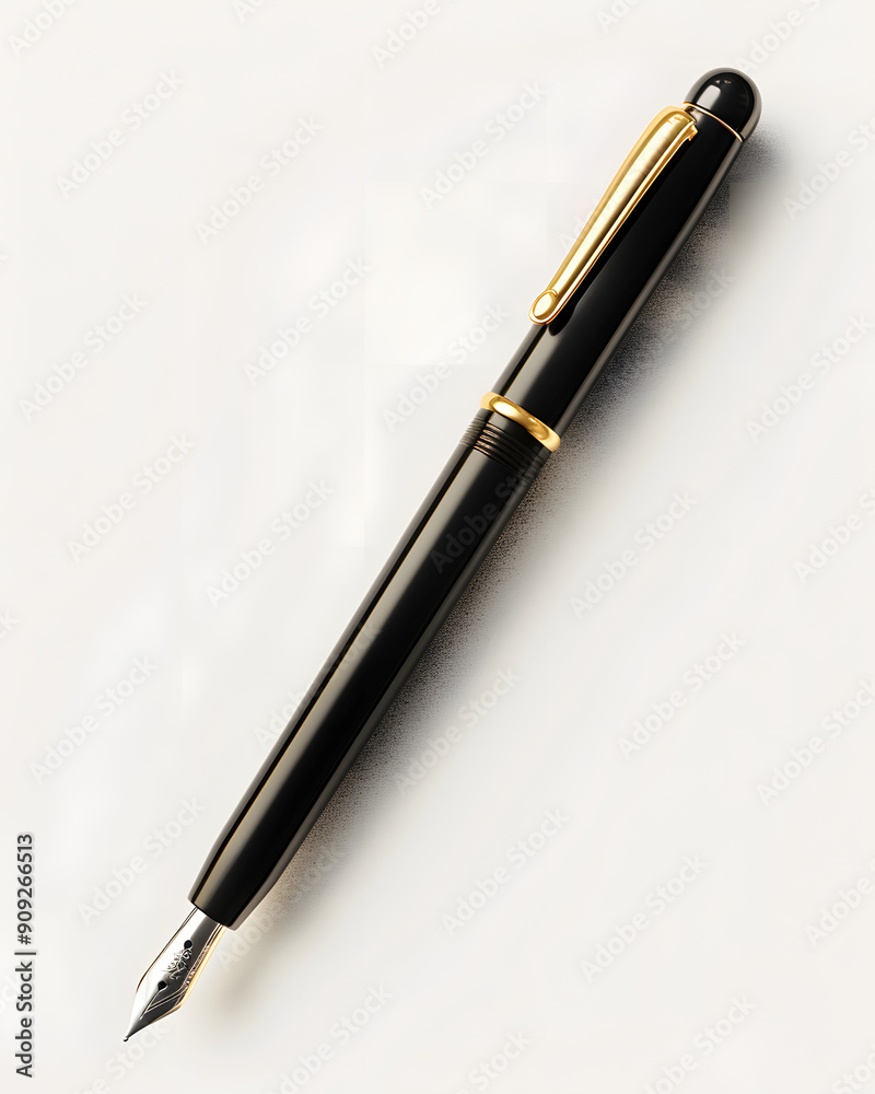 fountain pen on white background fountain pen on white background
