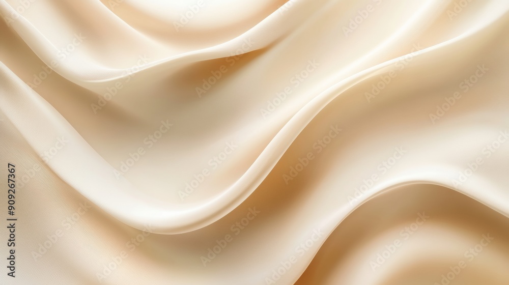 Close-up of smooth beige silk fabric texture, abstract background. Luxury and elegance concept Close-up of smooth beige silk fabric texture, abstract background. Luxury and elegance concept