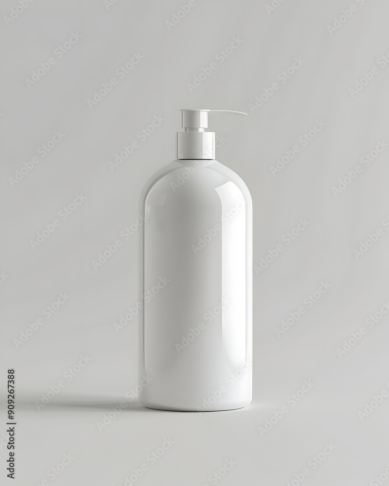 White lotion bottle with a sleek and minimalist design, ideal for modern and clean bathroom setups White lotion bottle with a sleek and minimalist design, ideal for modern and clean bathroom setups