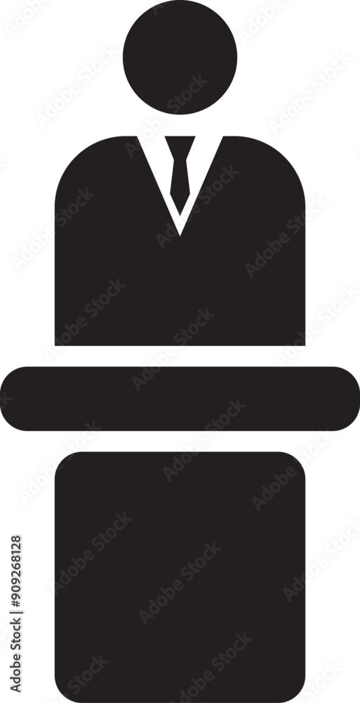 Speaker man icon for web and mobile Speaker man icon for web and mobile