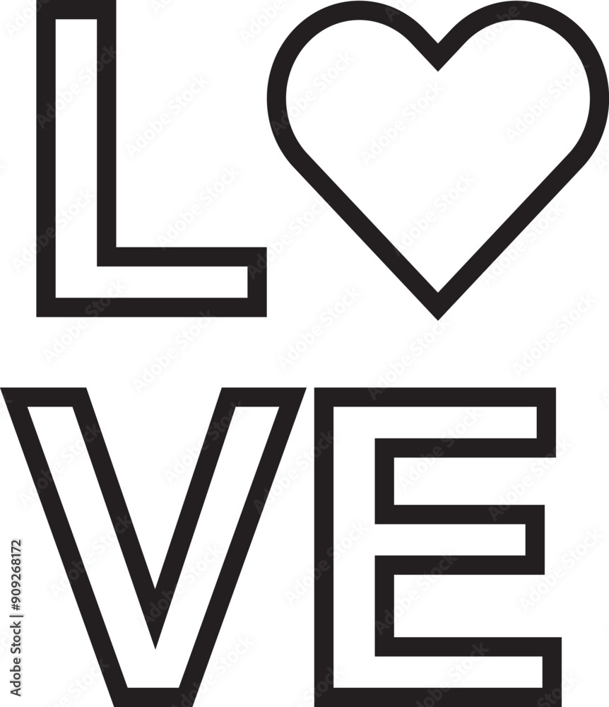 Love text icon illustration isolated vector sign symbol Love text icon illustration isolated vector sign symbol
