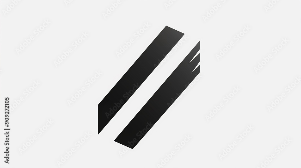 Modern logo design with sleek lines on solid white background. Modern logo design with sleek lines on solid white background.