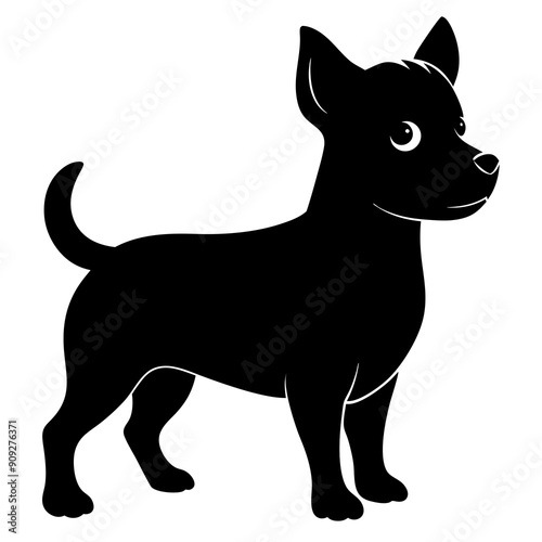 Beautiful dog vector illustration 
