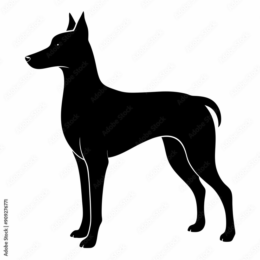 Fototapeta premium Beautiful dog vector illustration 
