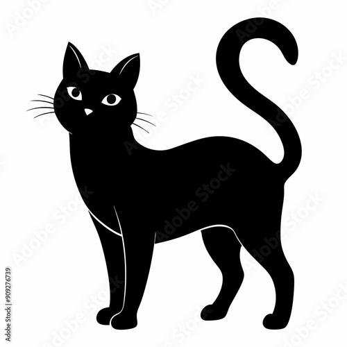 Beautiful cat vector illustration 