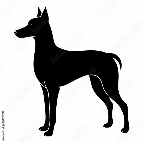 Beautiful dog vector illustration 