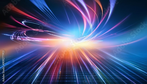 Graphic images  stylish  simple  technology style  light  gradient  background images. Generated by AI