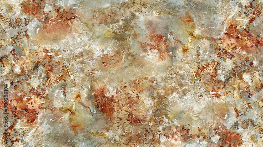 A macro view of a mottled material appearing as if covered in corrosion and debris A macro view of a mottled material appearing as if covered in corrosion and debris