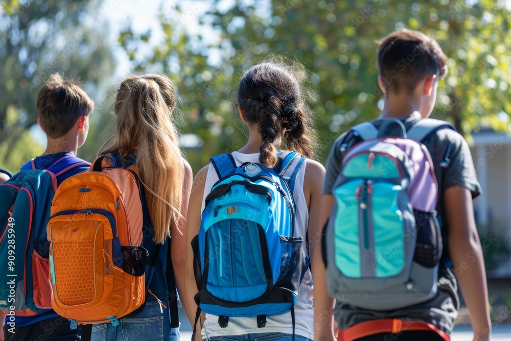 Students with Ergonomic School Backpacks for Comfortable and Supportive Carrying Students with Ergonomic School Backpacks for Comfortable and Supportive Carrying