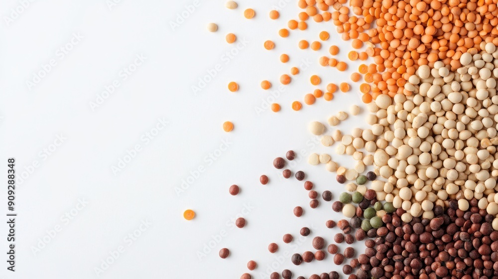 Different varieties of beans close-up Different varieties of beans close-up