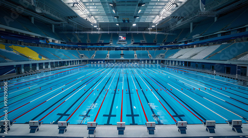 Stunning international world class swimming pool for sports, water 