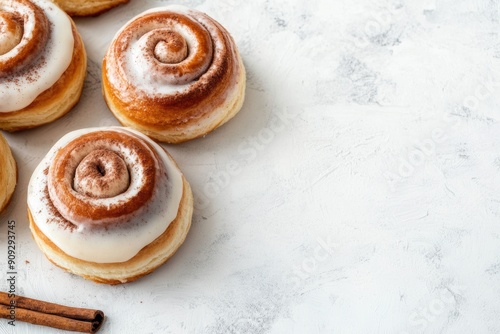 Beautiful pastries decorated with aromatic vanilla. Baking ideas for the holiday.
