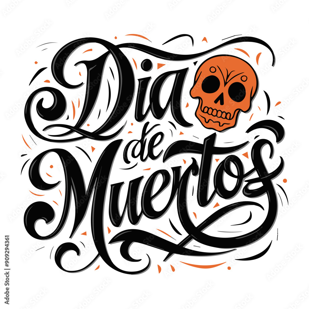 Celebration of Dia de Muertos with artistic skull design in bright colors and details Celebration of Dia de Muertos with artistic skull design in bright colors and details