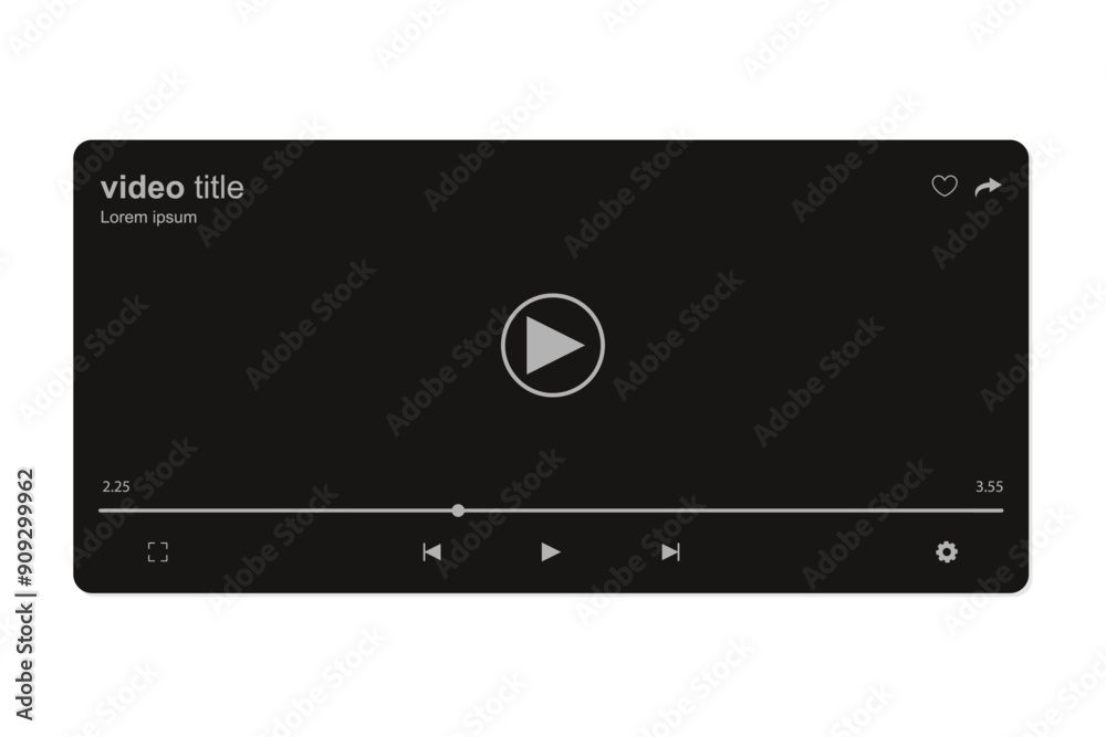 Mobile video player full screen playing video