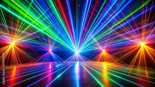 Neon Lights Dance Floor  Laser Show  Nightclub  Party   Entertainment