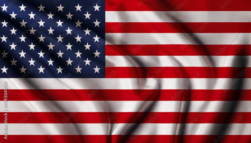 United States Flag with 50 Stars: Election 2024 - Trump vs. Harris United States Flag with 50 Stars: Election 2024 - Trump vs. Harris