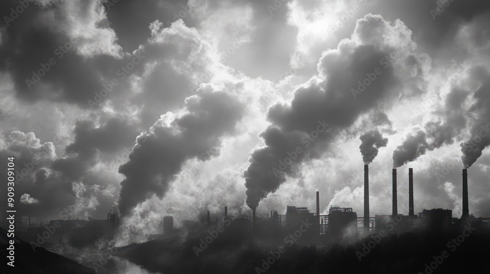 Industrial Pollution and Dark Clouds Industrial Pollution and Dark Clouds