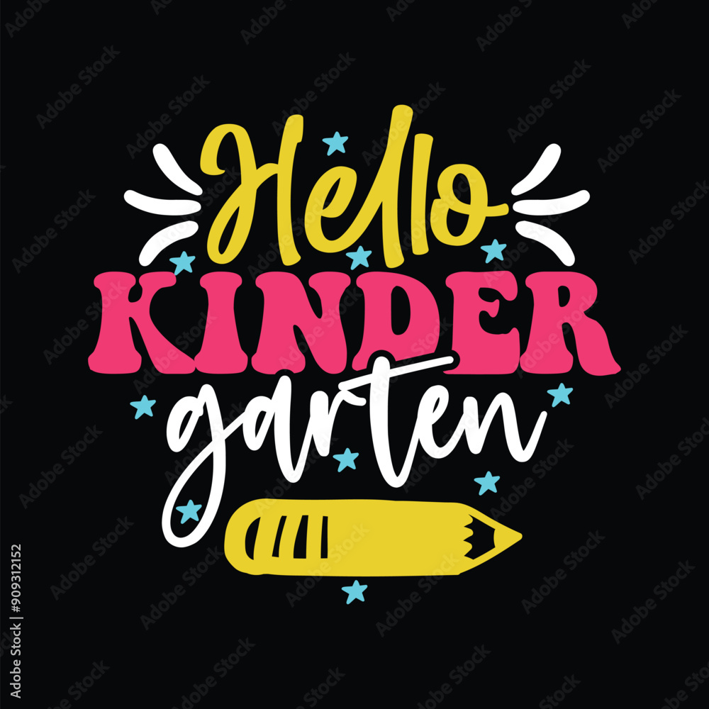 Fototapeta premium Hello Kindergarten