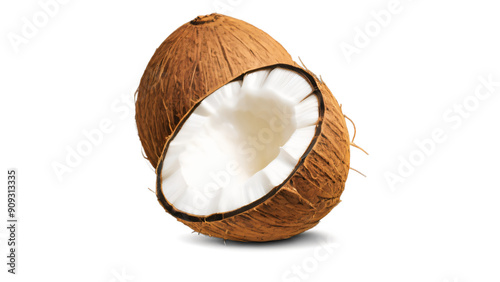 clipart isolated of fresh coconut illustration