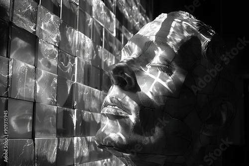 a close-up of a face