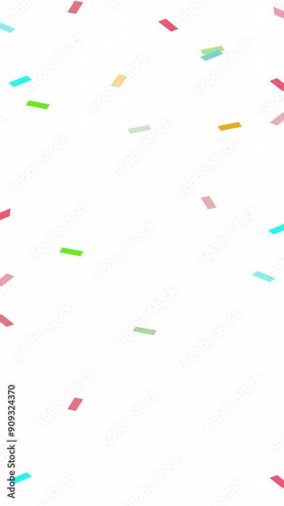 Vertical Animated falling colorful confetti pattern on White Background Black Silhouette Black Paper Cuts, Sprinkles Decorations Background. Motion Confetti pattern for birthday, party celebration. Vertical Animated falling colorful confetti pattern on White Background Black Silhouette Black Paper Cuts, Sprinkles Decorations Background. Motion Confetti pattern for birthday, party celebration.