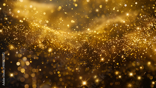 Golden Stardust: A Make-Believe Night Sky