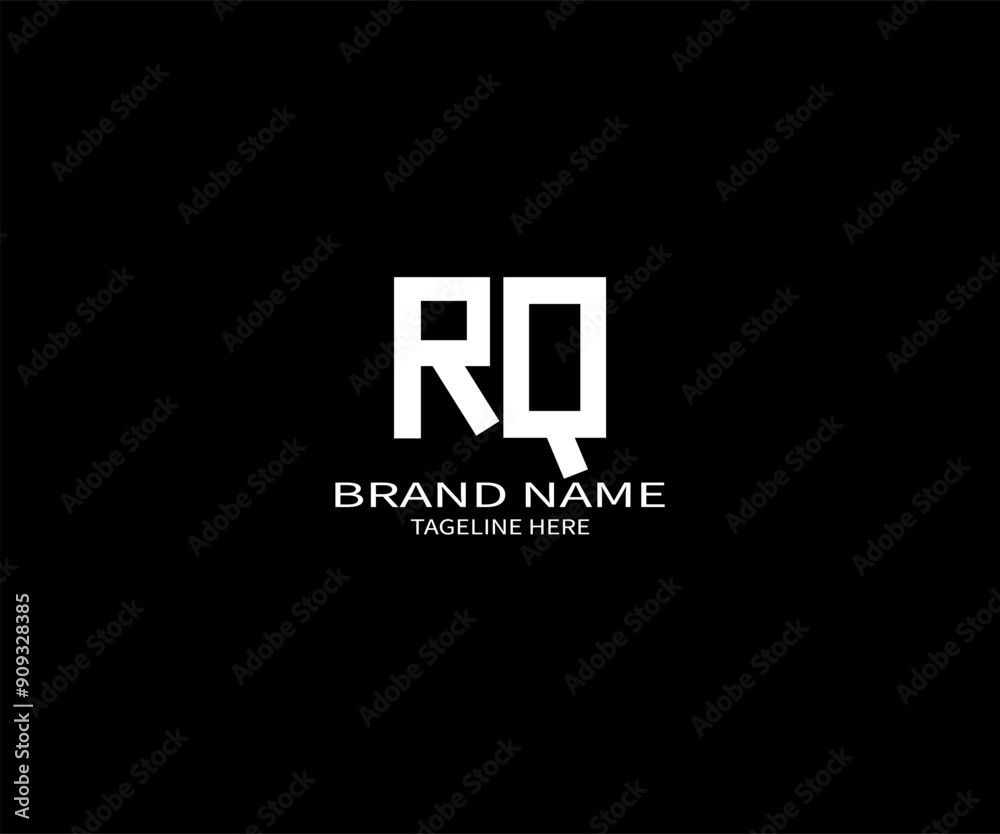 RQ letter logo creative design. RQ unique design. RQ letter logo design on black background. RQ letter logo creative design. RQ unique design. RQ letter logo design on black background.