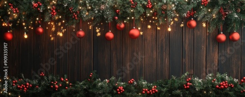 Christmas backdrop mockup for photo booth