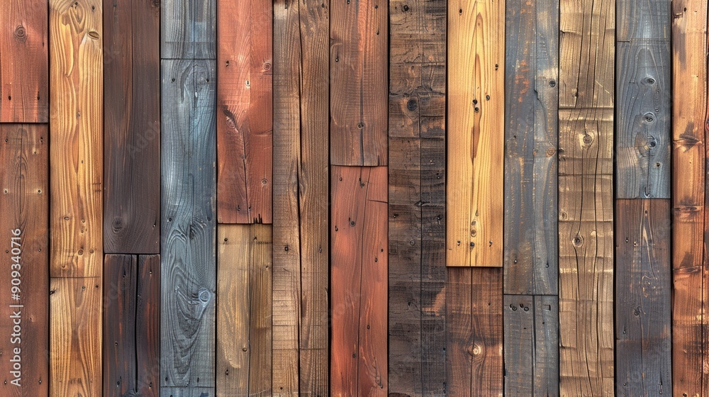 Rustic Wooden Wall Panels Featuring Natural Grain Patterns in Various Colors and Textures Rustic Wooden Wall Panels Featuring Natural Grain Patterns in Various Colors and Textures
