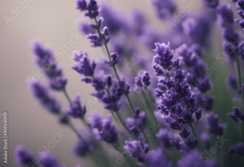 Bouquet of lavender flowers isolated on transparent background