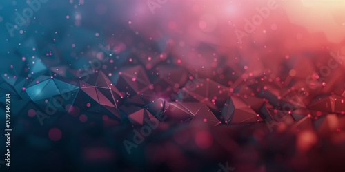 Colorful Geometric Abstract Design With Gradient Effects