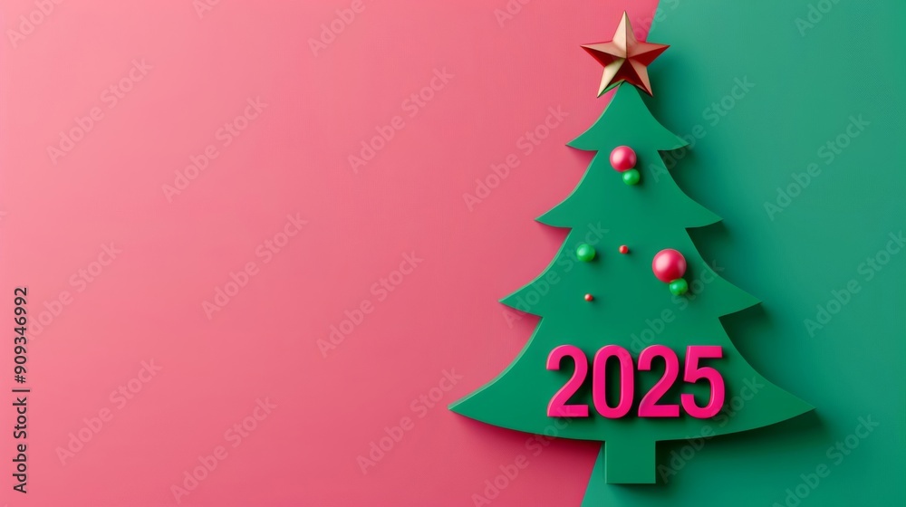 Obraz premium Christmas tree 2025 