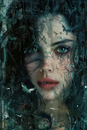 Woman in the Forest: A Digital Portrait