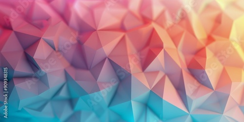 Colorful Geometric Abstract Design With Gradient Effects