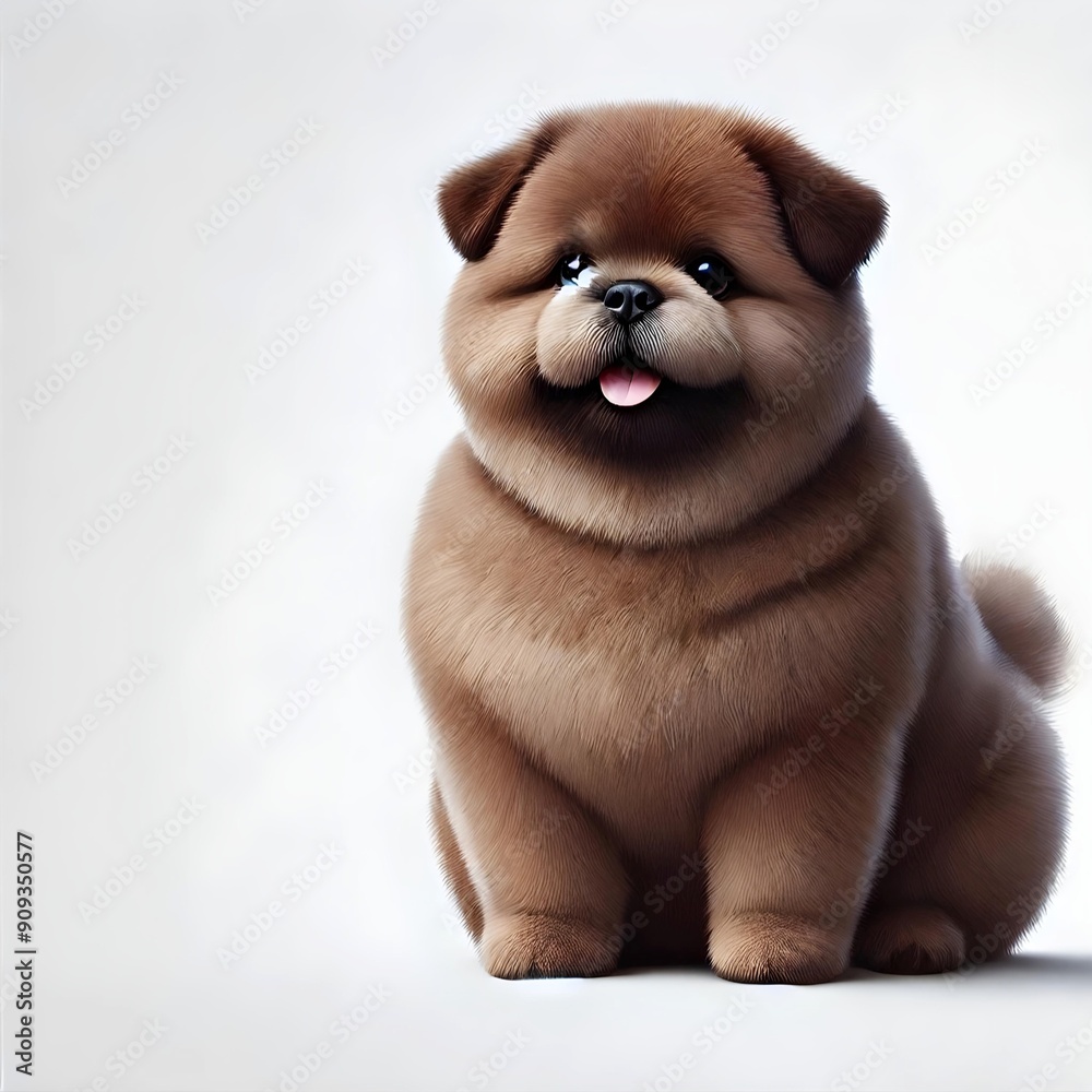 Fototapeta premium The puppy is sitting