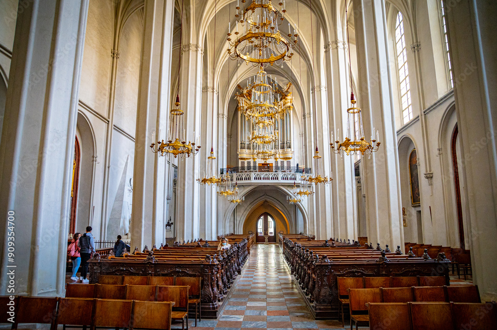 Fototapeta premium interior of the Augustinian Church in Vienna Austria