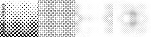 Monochrome geometrical pattern collection