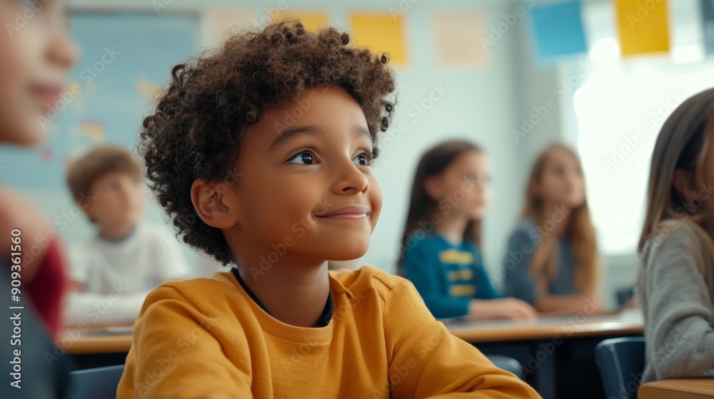 kid during lesson in classroom, diversity, back to school kid during lesson in classroom, diversity, back to school