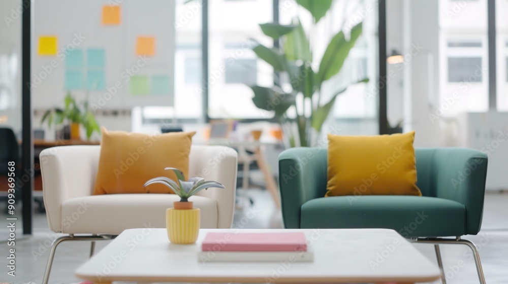 Collaborative Innovation: Creative Team Brainstorming in Stylish Coworking Space Collaborative Innovation: Creative Team Brainstorming in Stylish Coworking Space