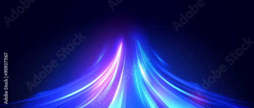 Neon Colored Data Line Or Speed Way 