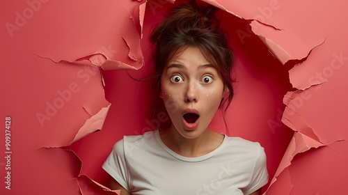 shocked amazed expression for ecommerce background